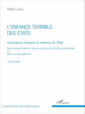 cover image of L'enfance terrible des Etats, Tome 1